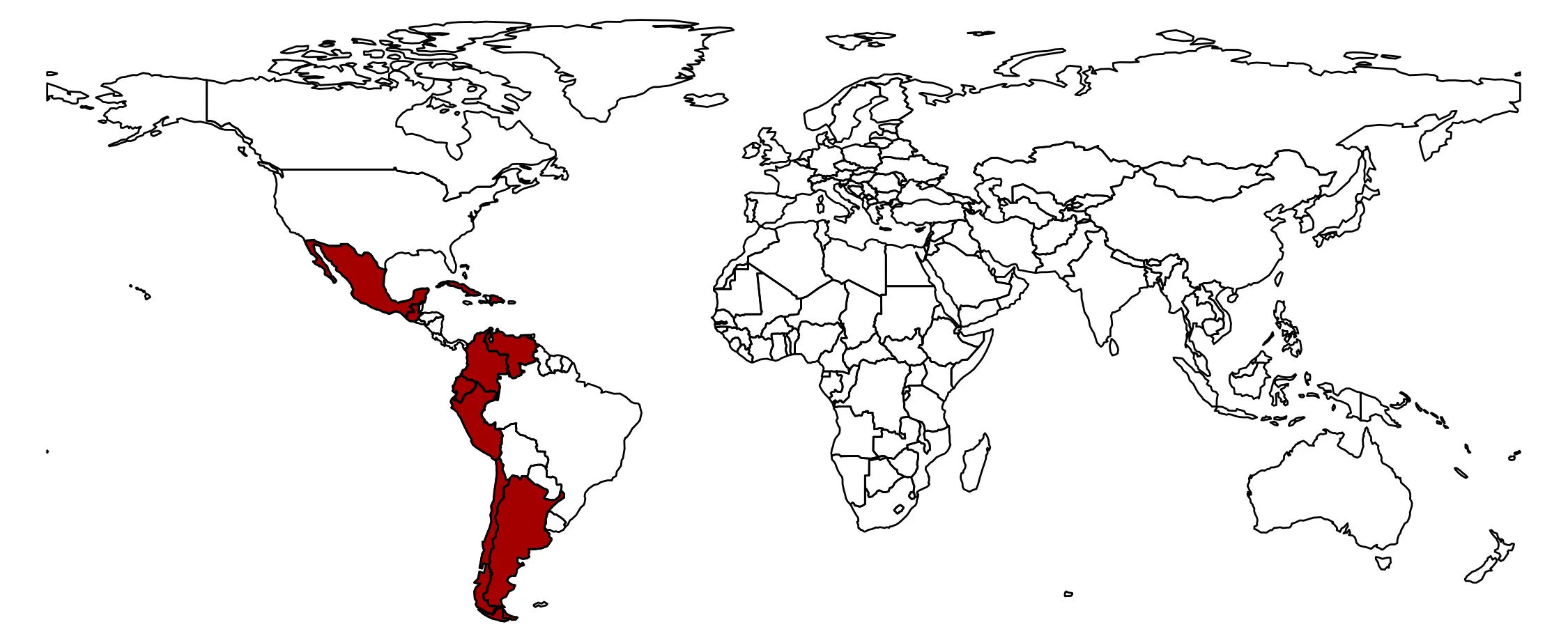 i principali paesi del mondo in cui si parla spagnolo (oltre che i primi 5 degli USA)